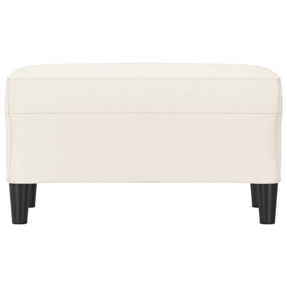 Lavice Krémová 70X35X41 Cm Umělá Kůže