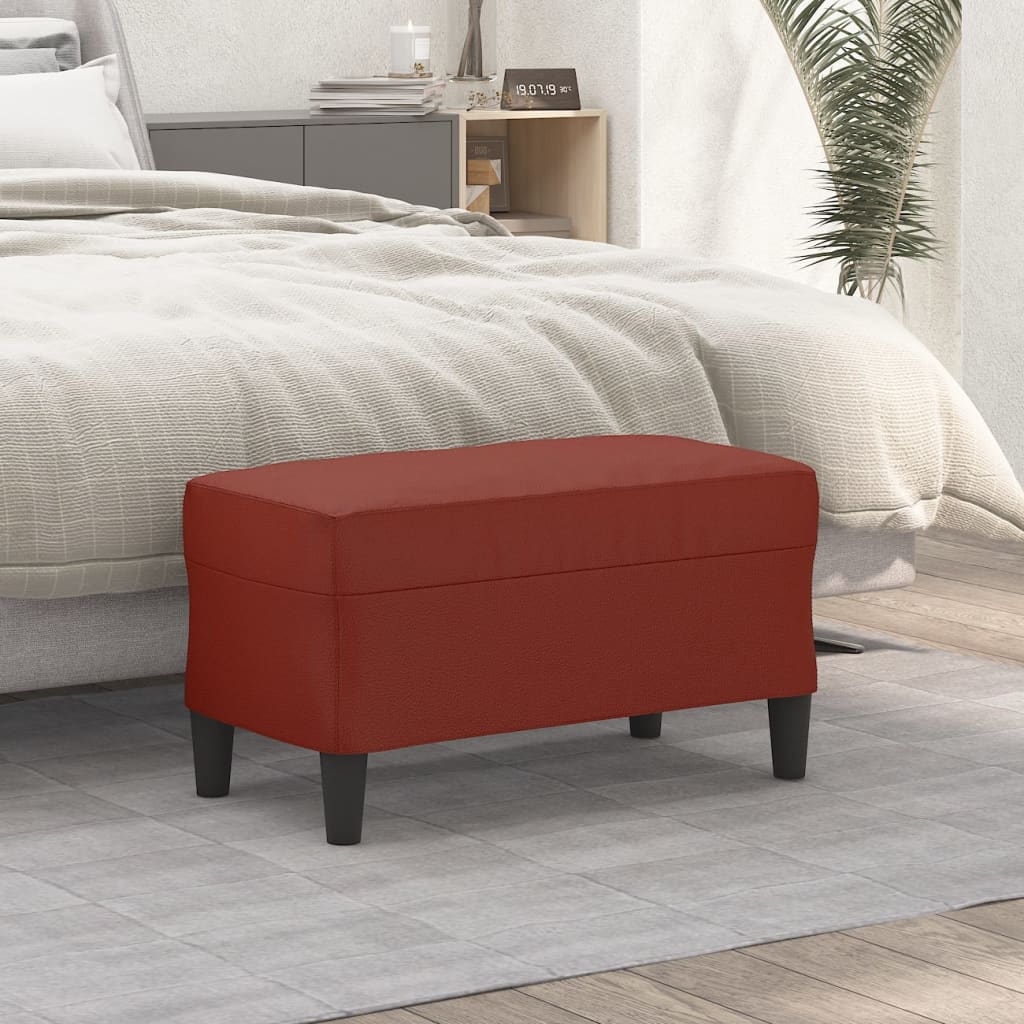 Lavice Vínová 70 X 35 X 41 Cm Umělá Kůže