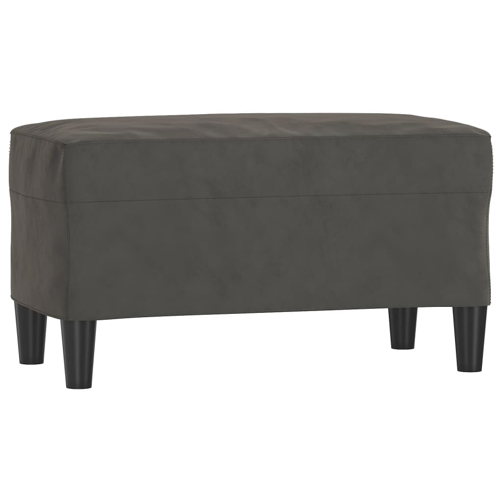 Lavice Tmavě Šedá 70X35X41 Cm Samet