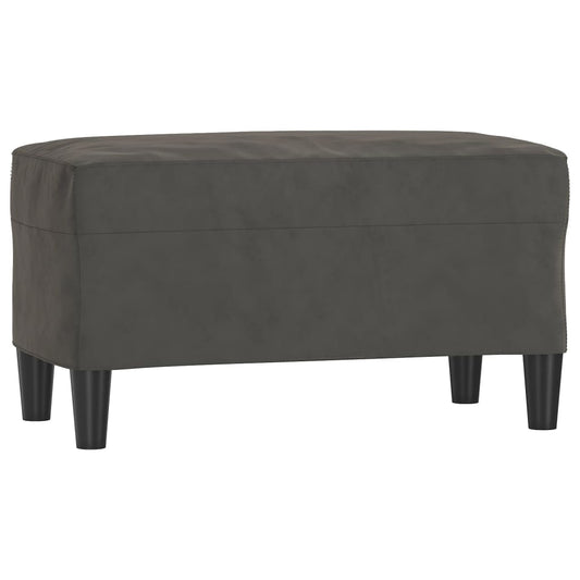 Lavice Tmavě Šedá 70X35X41 Cm Samet
