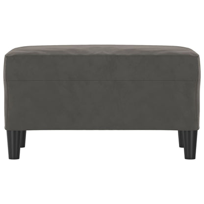 Lavice Tmavě Šedá 70X35X41 Cm Samet