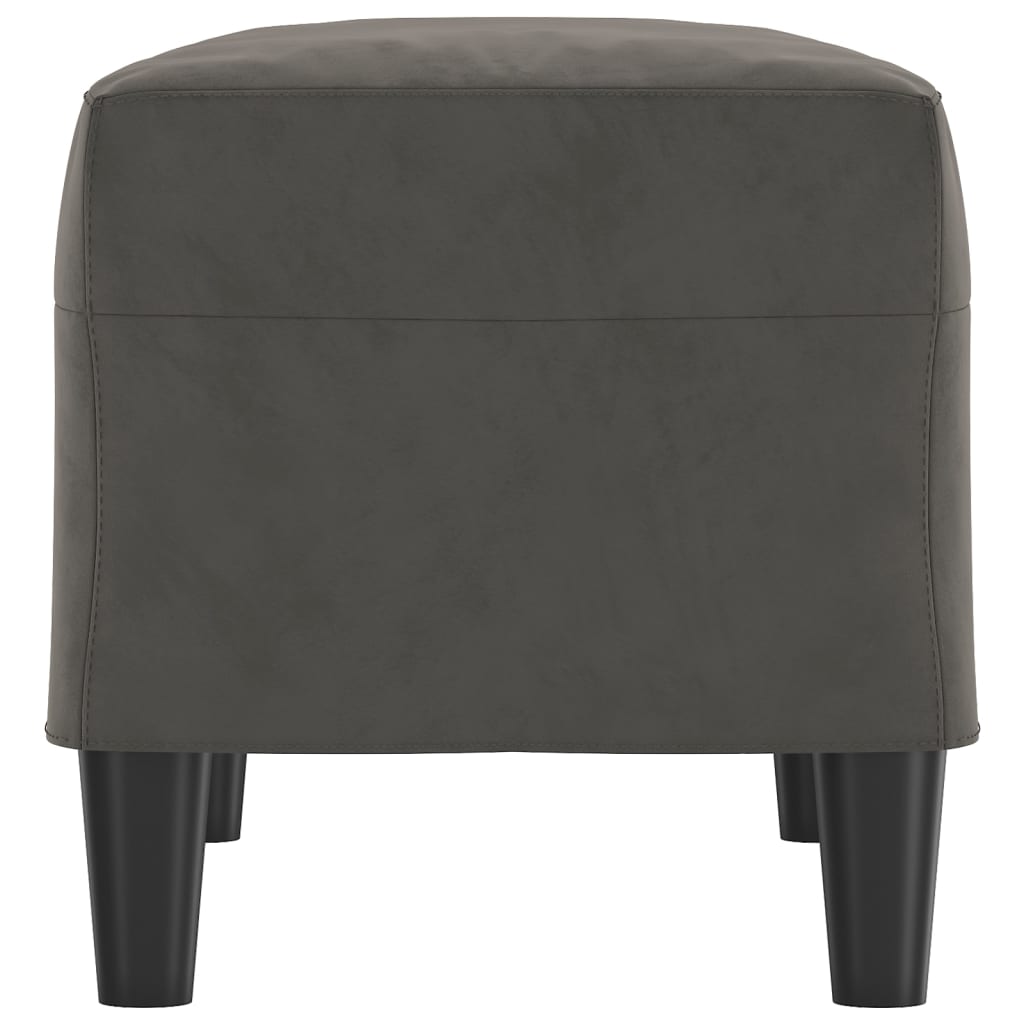 Lavice Tmavě Šedá 70X35X41 Cm Samet