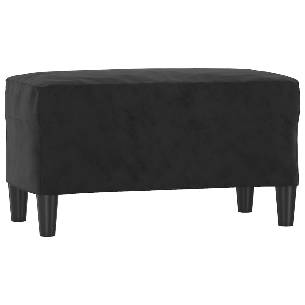 Lavice Černá 70 X 35 X 41 Cm Samet