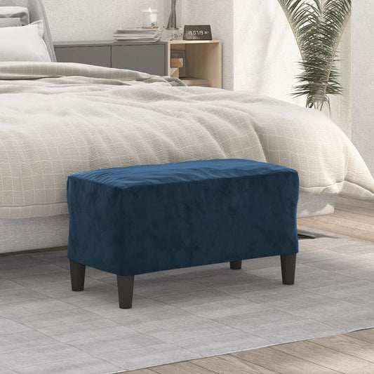 Lavice Modrá 70 X 35 X 41 Cm Samet