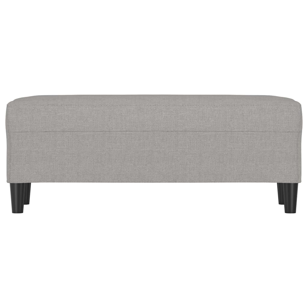 Lavice Světle Šedá 100 X 35 X 41 Cm Textil
