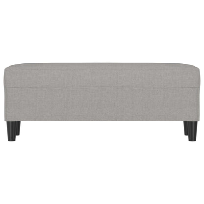 Lavice Světle Šedá 100 X 35 X 41 Cm Textil