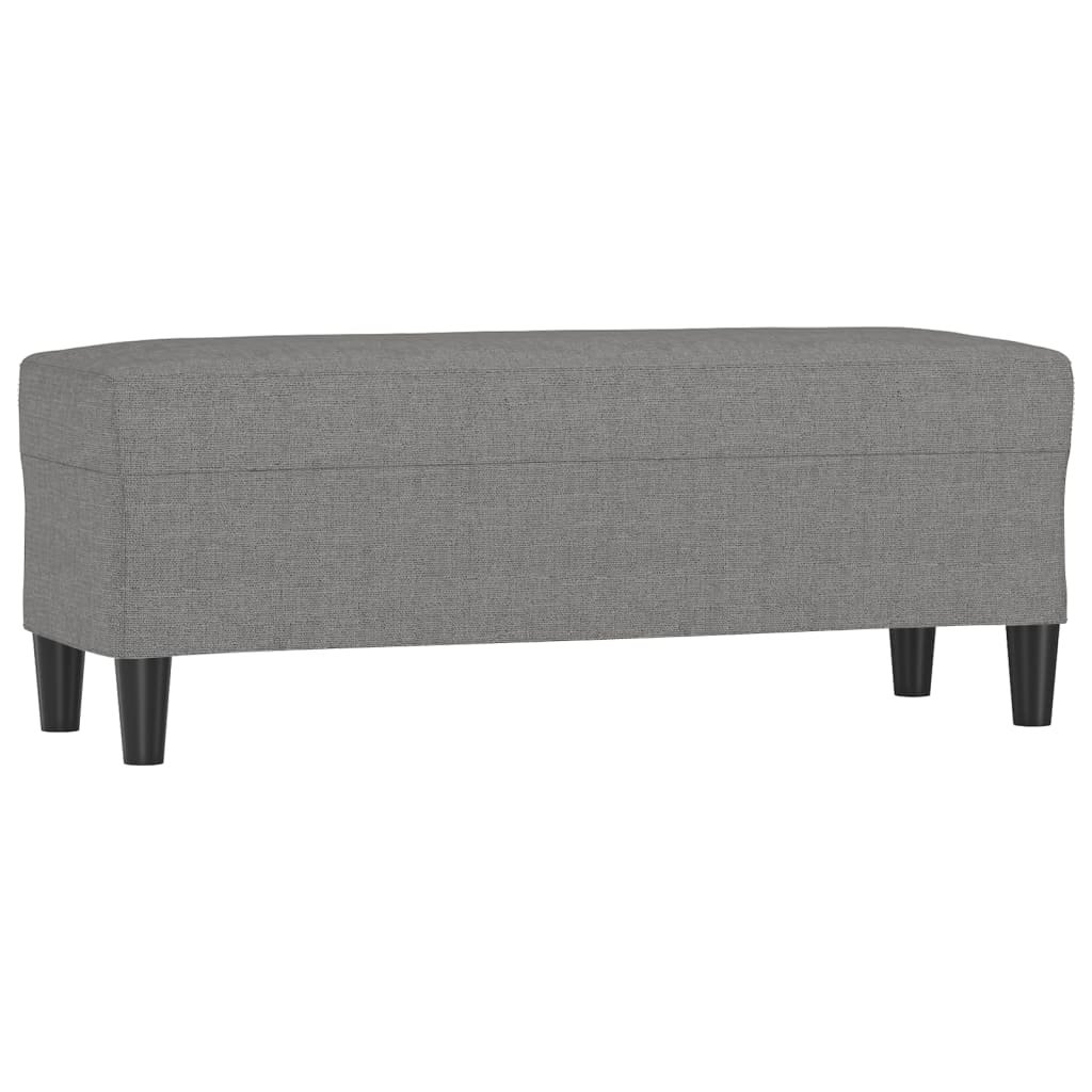 Lavice Tmavě Šedá 100 X 35 X 41 Cm Textil