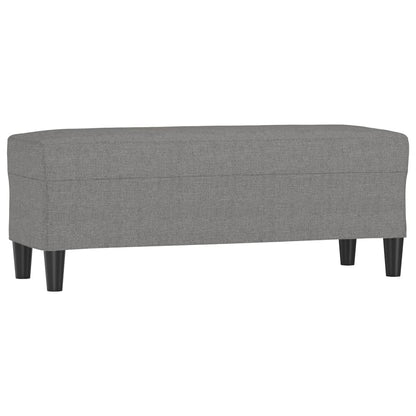 Lavice Tmavě Šedá 100 X 35 X 41 Cm Textil
