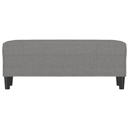 Lavice Tmavě Šedá 100 X 35 X 41 Cm Textil