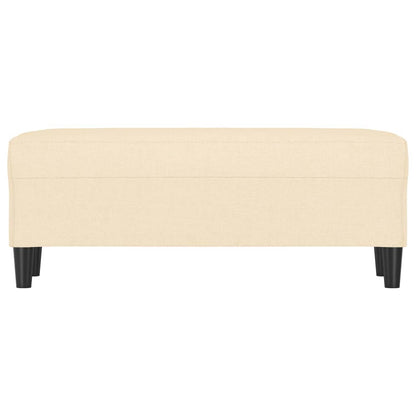 Lavice Krémová 100 X 35 X 41 Cm Textil