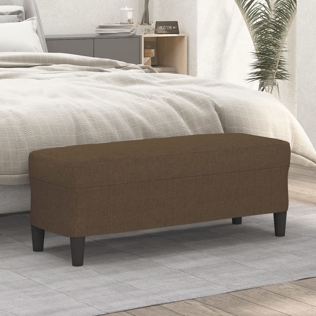 Lavice Hnědá 100 X 35 X 41 Cm Textil