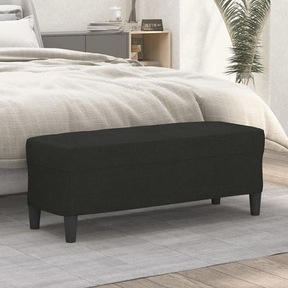 Lavice Černá 100 X 35 X 41 Cm Textil