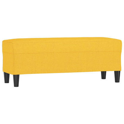 Lavice Světle Žlutá 100 X 35 X 41 Cm Textil