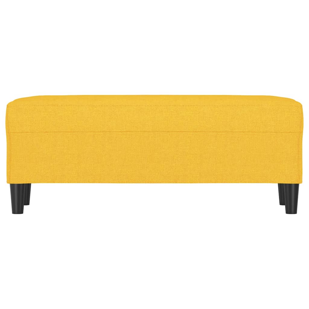Lavice Světle Žlutá 100 X 35 X 41 Cm Textil