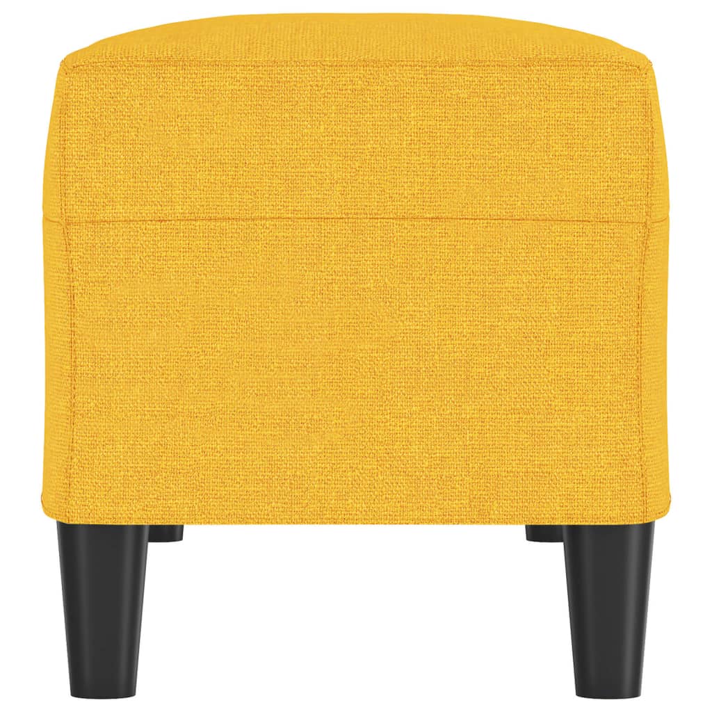 Lavice Světle Žlutá 100 X 35 X 41 Cm Textil