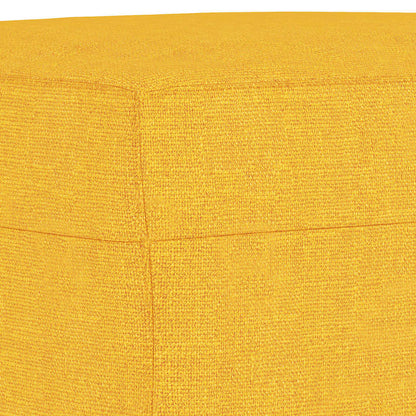 Lavice Světle Žlutá 100 X 35 X 41 Cm Textil