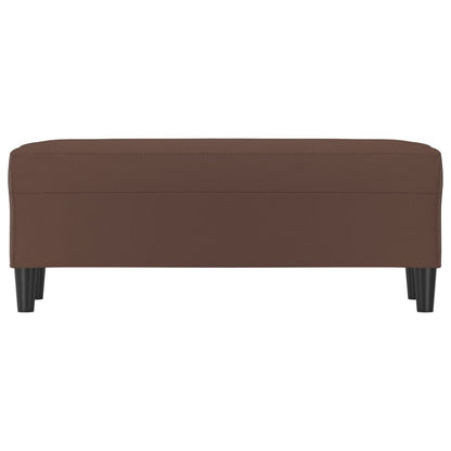 Lavice Hnědá 100X35X41 Cm Umělá Kůže