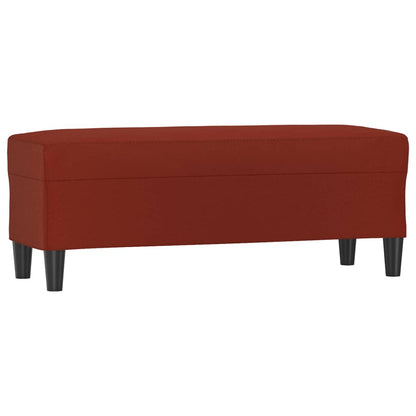 Lavice Vínová 100X35X41 Cm Umělá Kůže