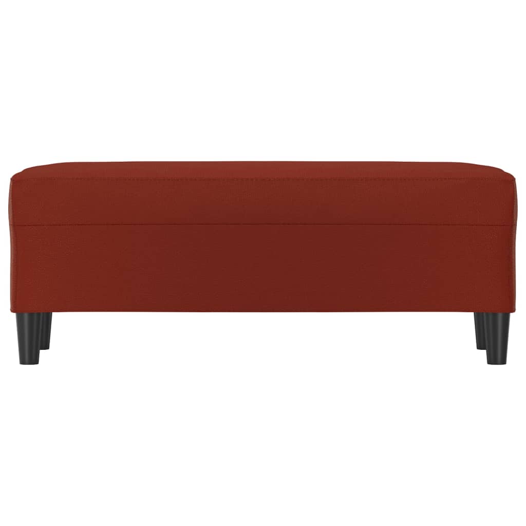 Lavice Vínová 100X35X41 Cm Umělá Kůže