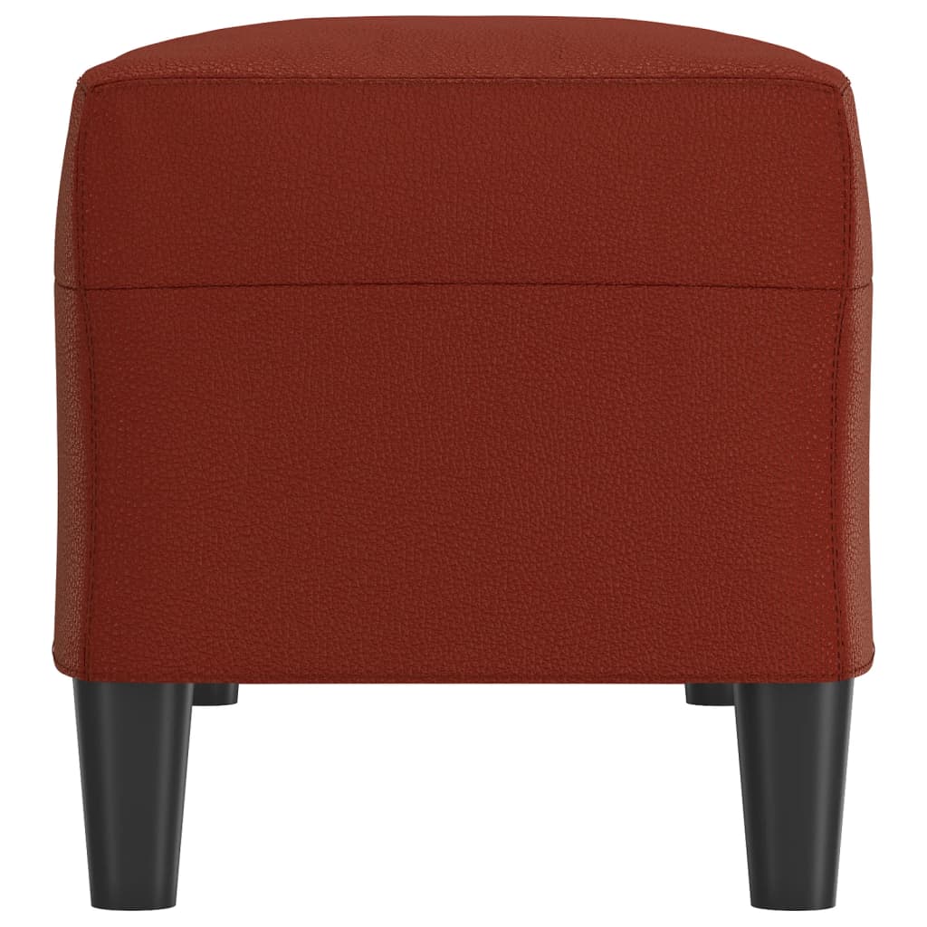 Lavice Vínová 100X35X41 Cm Umělá Kůže