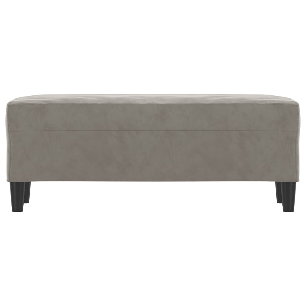 Lavice Světle Šedá 100 X 35 X 41 Cm Samet