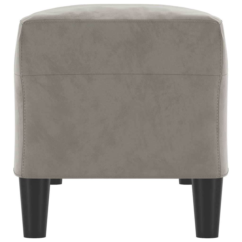 Lavice Světle Šedá 100 X 35 X 41 Cm Samet