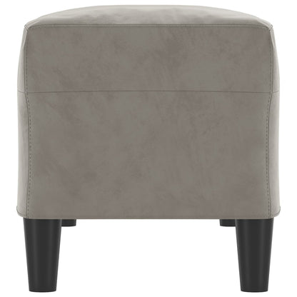 Lavice Světle Šedá 100 X 35 X 41 Cm Samet