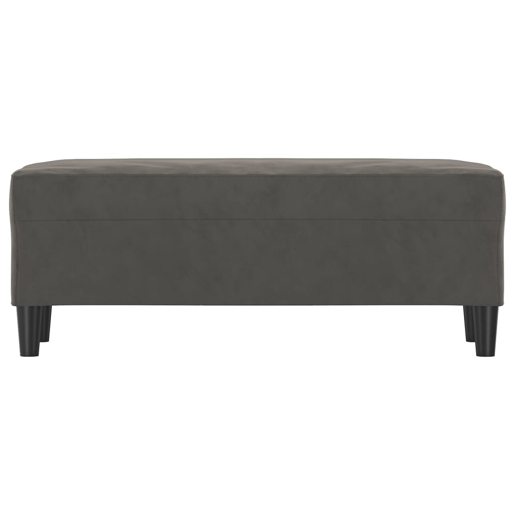 Lavice Tmavě Šedá 100 X 35 X 41 Cm Samet