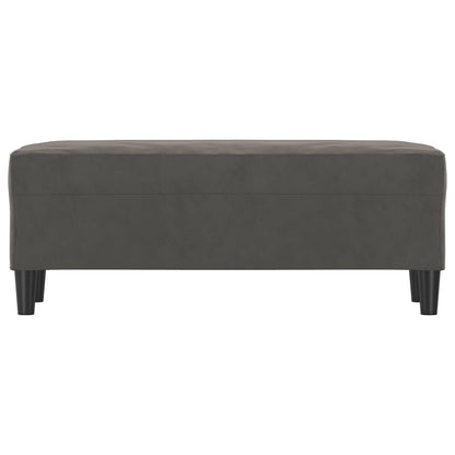 Lavice Tmavě Šedá 100 X 35 X 41 Cm Samet