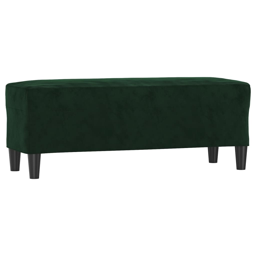 Lavice Tmavě Zelená 100X35X41 Cm Samet