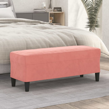 Lavice Růžová 100 X 35 X 41 Cm Samet