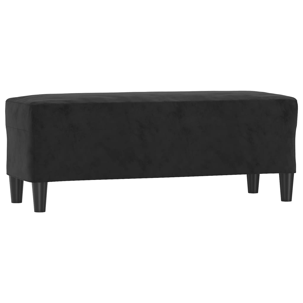 Lavice Černá 100 X 35 X 41 Cm Samet