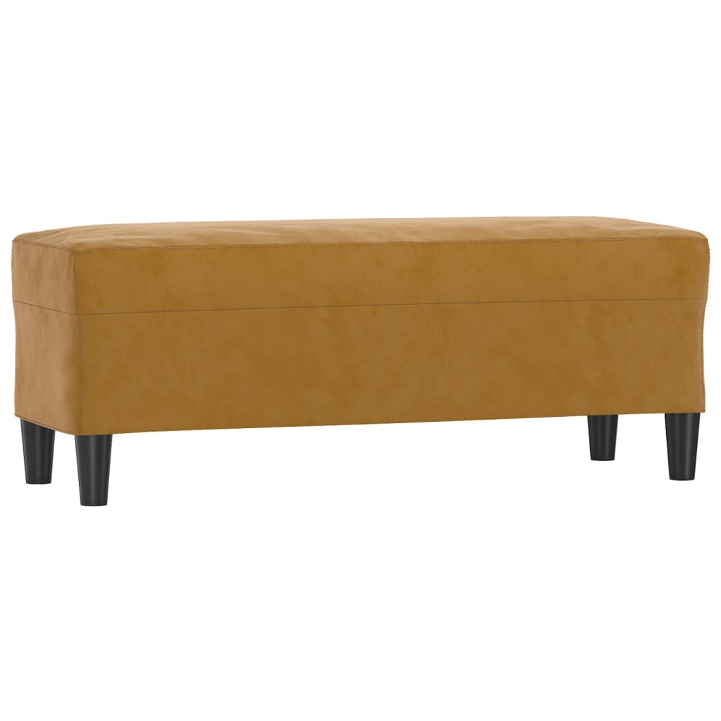 Lavice Hnědá 100 X 35 X 41 Cm Samet