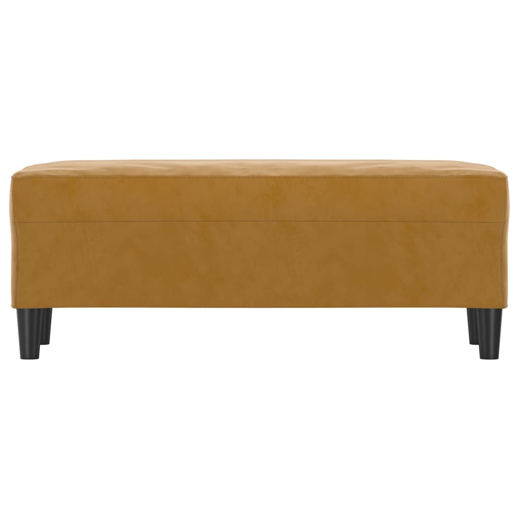 Lavice Hnědá 100 X 35 X 41 Cm Samet