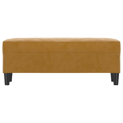 Lavice Hnědá 100 X 35 X 41 Cm Samet