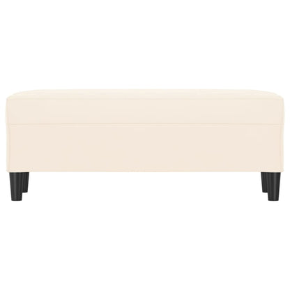Lavice Krémová 100 X 35 X 41 Cm Samet