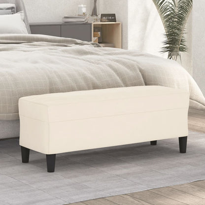Lavice Krémová 100 X 35 X 41 Cm Samet