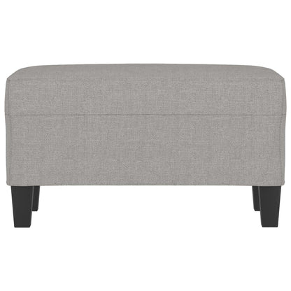 Lavice Světle Šedá 70 X 35 X 41 Cm Textil