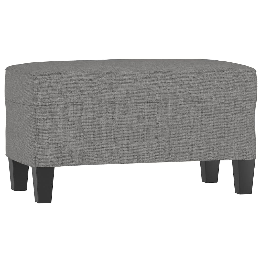 Lavice Tmavě Šedá 70X35X41 Cm Textil
