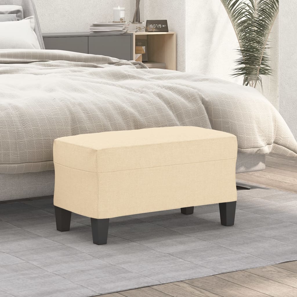 Lavice Krémová 70 X 35 X 41 Cm Textil
