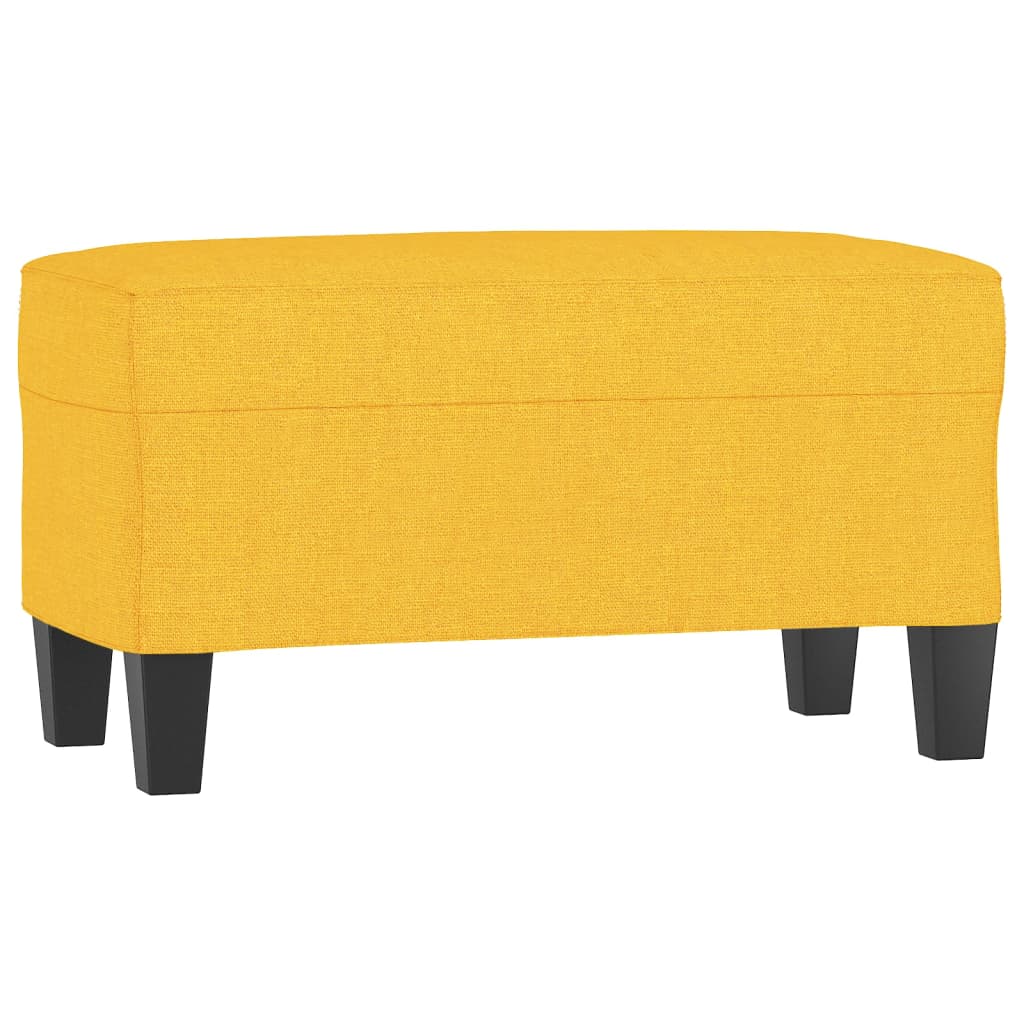 Lavice Světle Žlutá 70X35X41 Cm Textil
