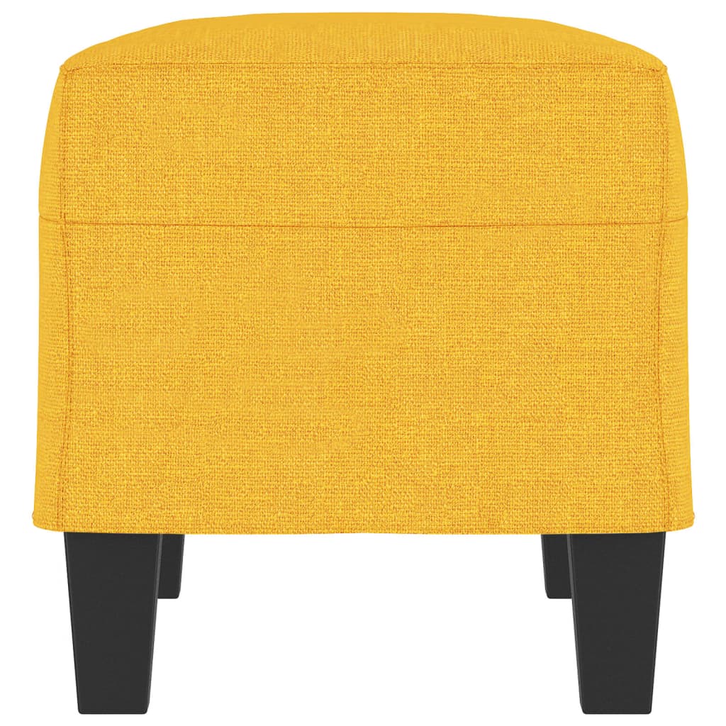 Lavice Světle Žlutá 70X35X41 Cm Textil