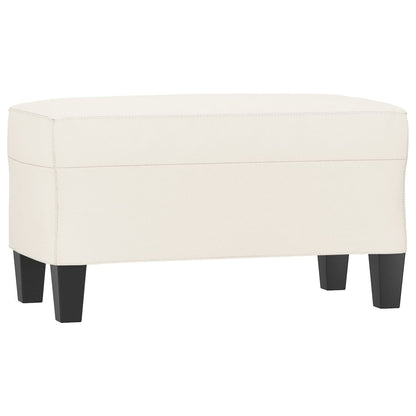 Lavice Krémová 70X35X41 Cm Umělá Kůže