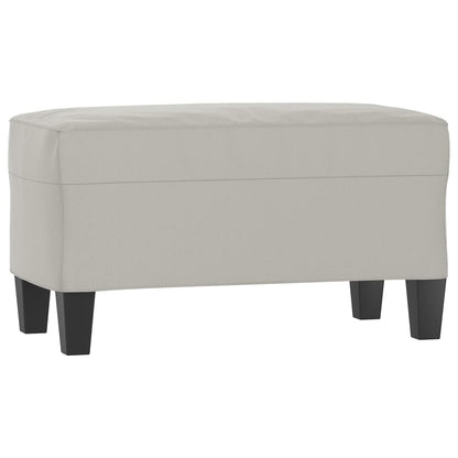 Lavice Světle Šedá 70 X 35 X 41 Cm Tkanina Z Mikrovlákna