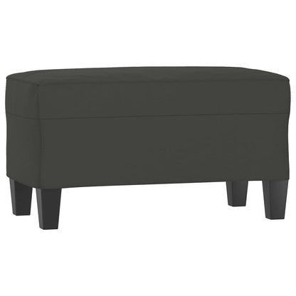 Lavice Tmavě Šedá 70X35X41 Cm Tkanina Z Mikrovlákna