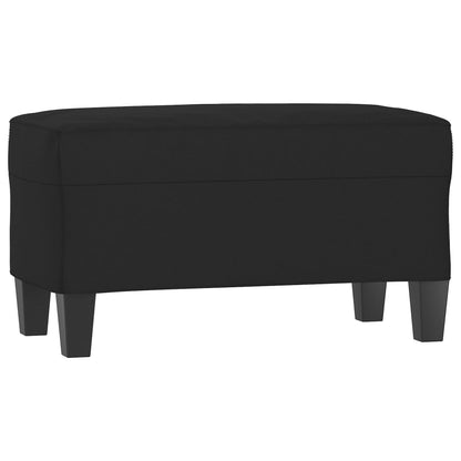 Lavice Černá 70 X 35 X 41 Cm Tkanina Z Mikrovlákna