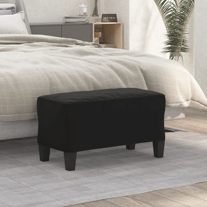 Lavice Černá 70 X 35 X 41 Cm Tkanina Z Mikrovlákna