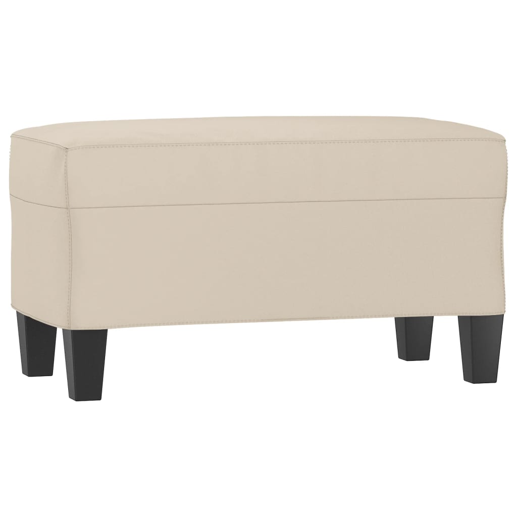 Lavice Krémová 70 X 35 X 41 Cm Tkanina Z Mikrovlákna