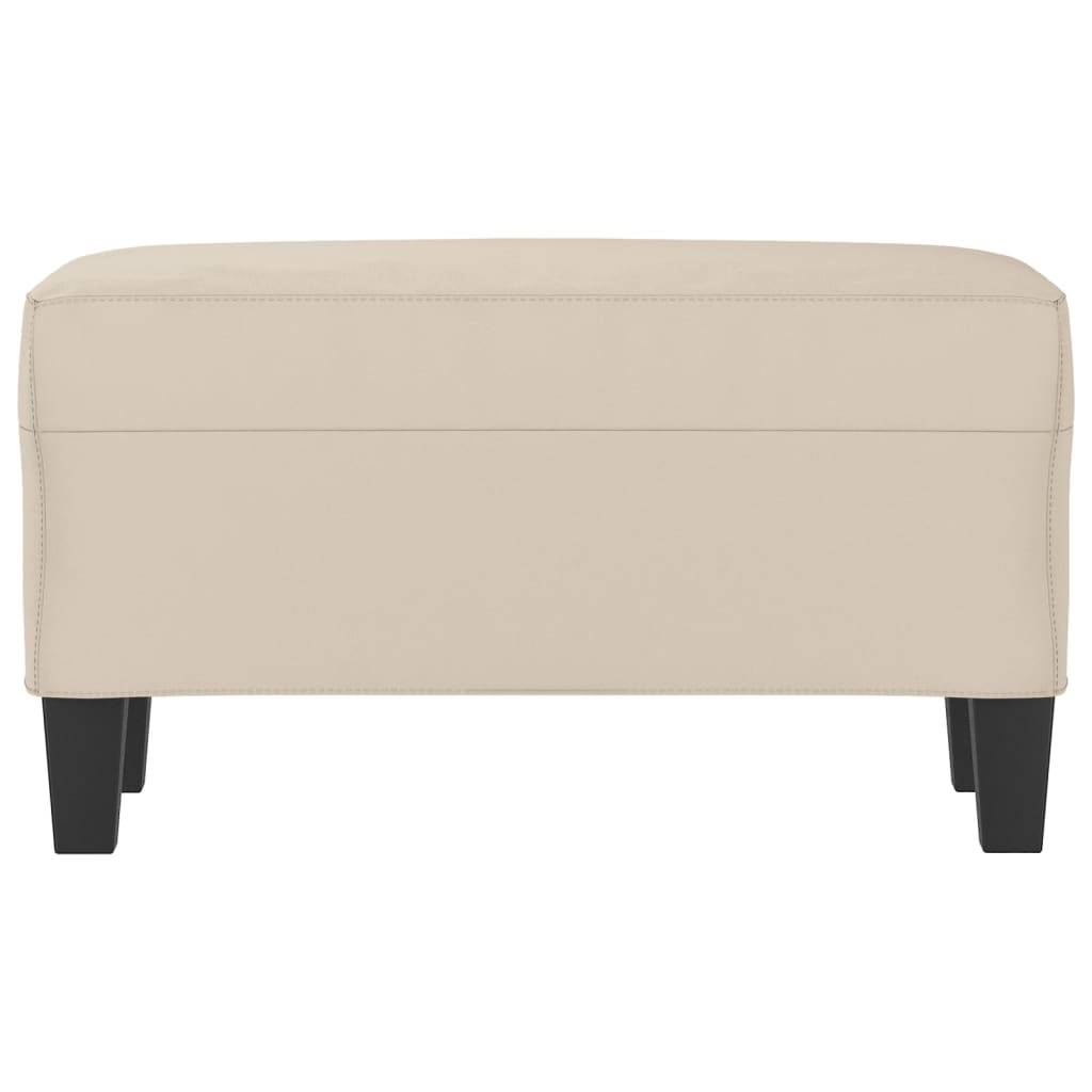 Lavice Krémová 70 X 35 X 41 Cm Tkanina Z Mikrovlákna
