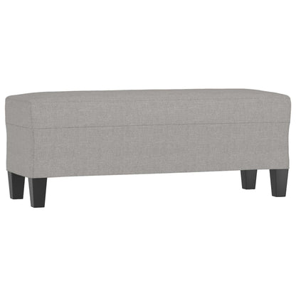 Lavice Světle Šedá 100 X 35 X 41 Cm Textil